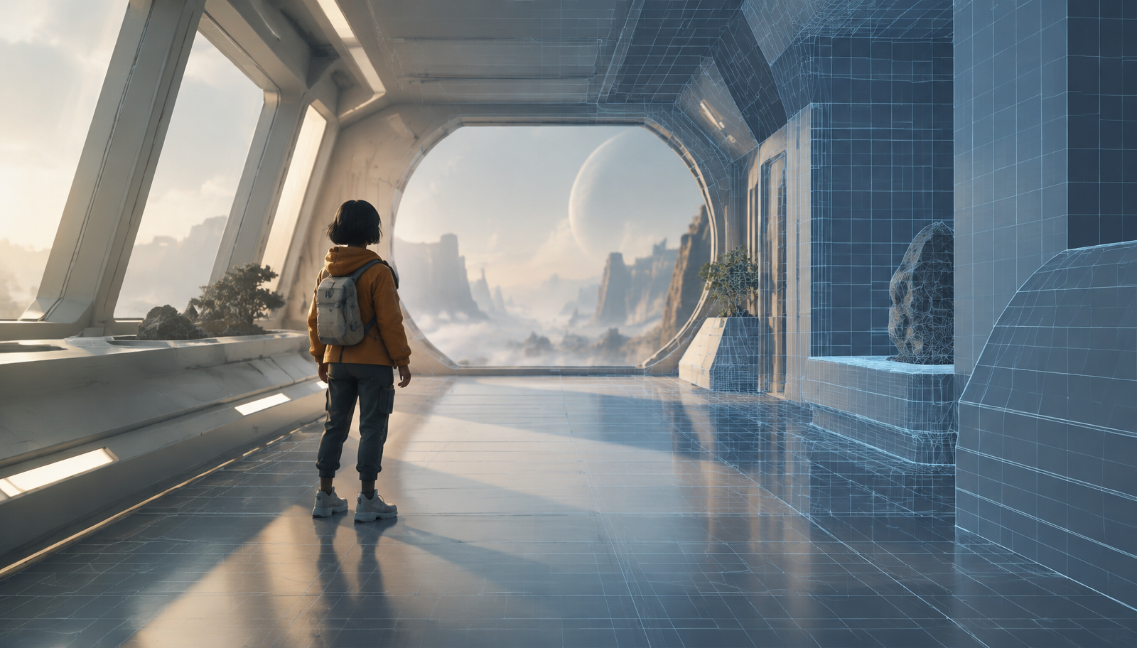 Unity Spark AI-powered game creation platform showing an interactive 3D environment developed with Unity technology.
